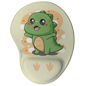 Mouse pad Dinossauro Kawaii - Presente Criativo Geek