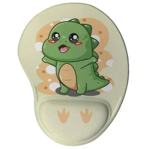 Mouse pad Dinossauro Kawaii - Presente Criativo Geek