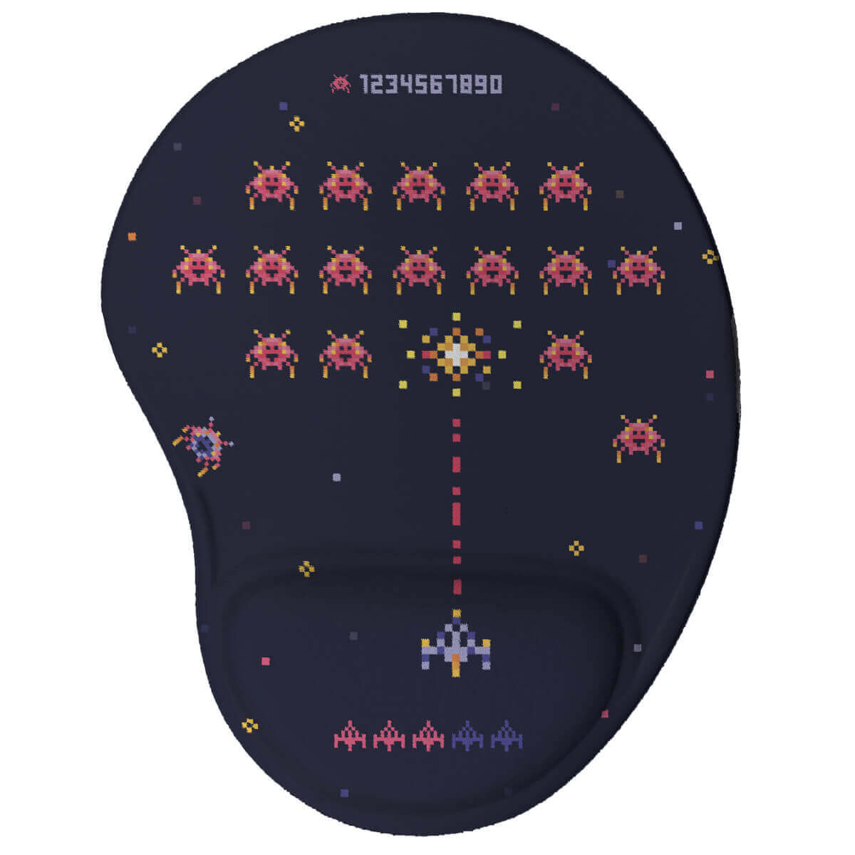 Mouse pad Invaders 8 bits - Presente Criativo Gamer Mouse pad Invaders 8 bits - Presente Criativo Gamer