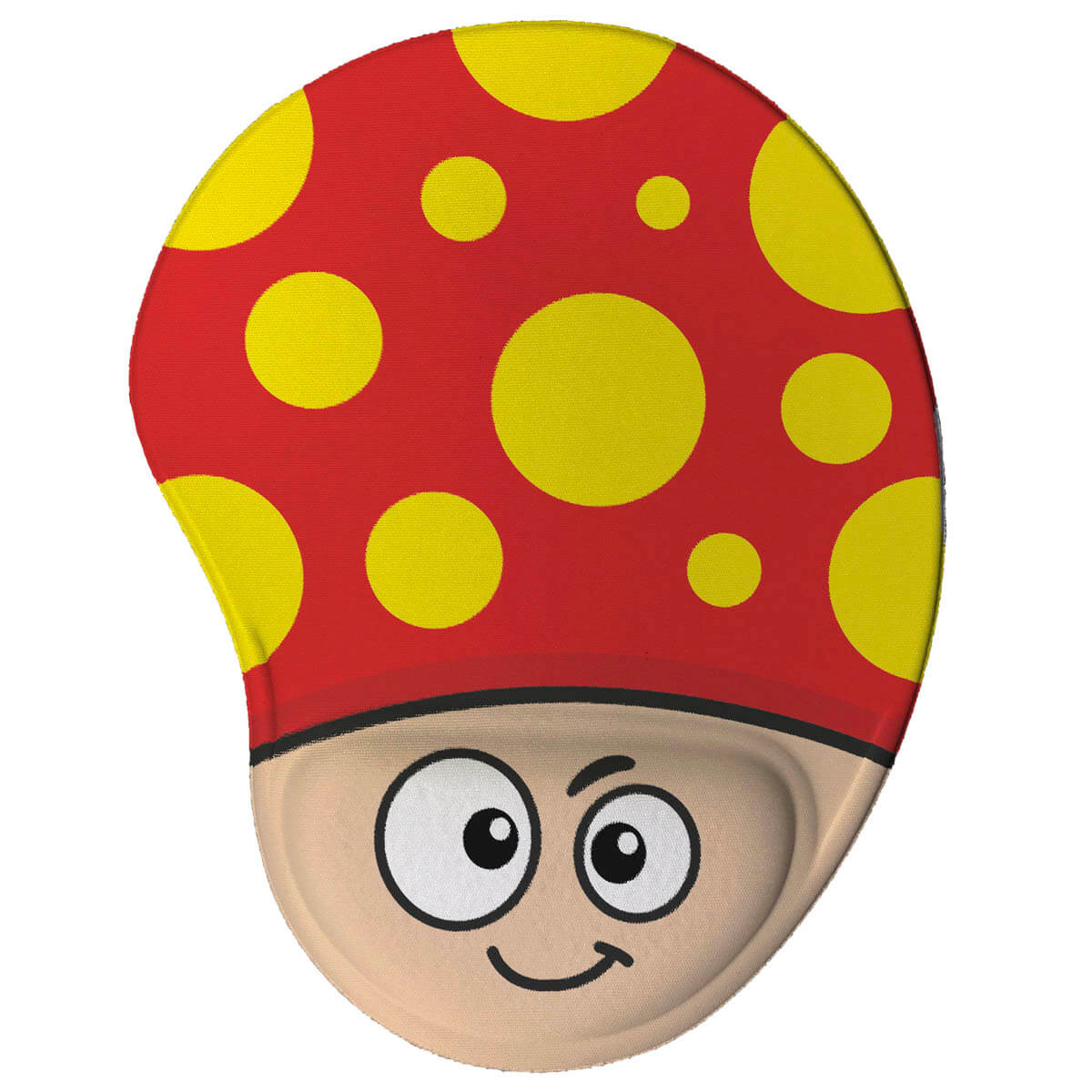 Mouse pad cogumelo vermelho