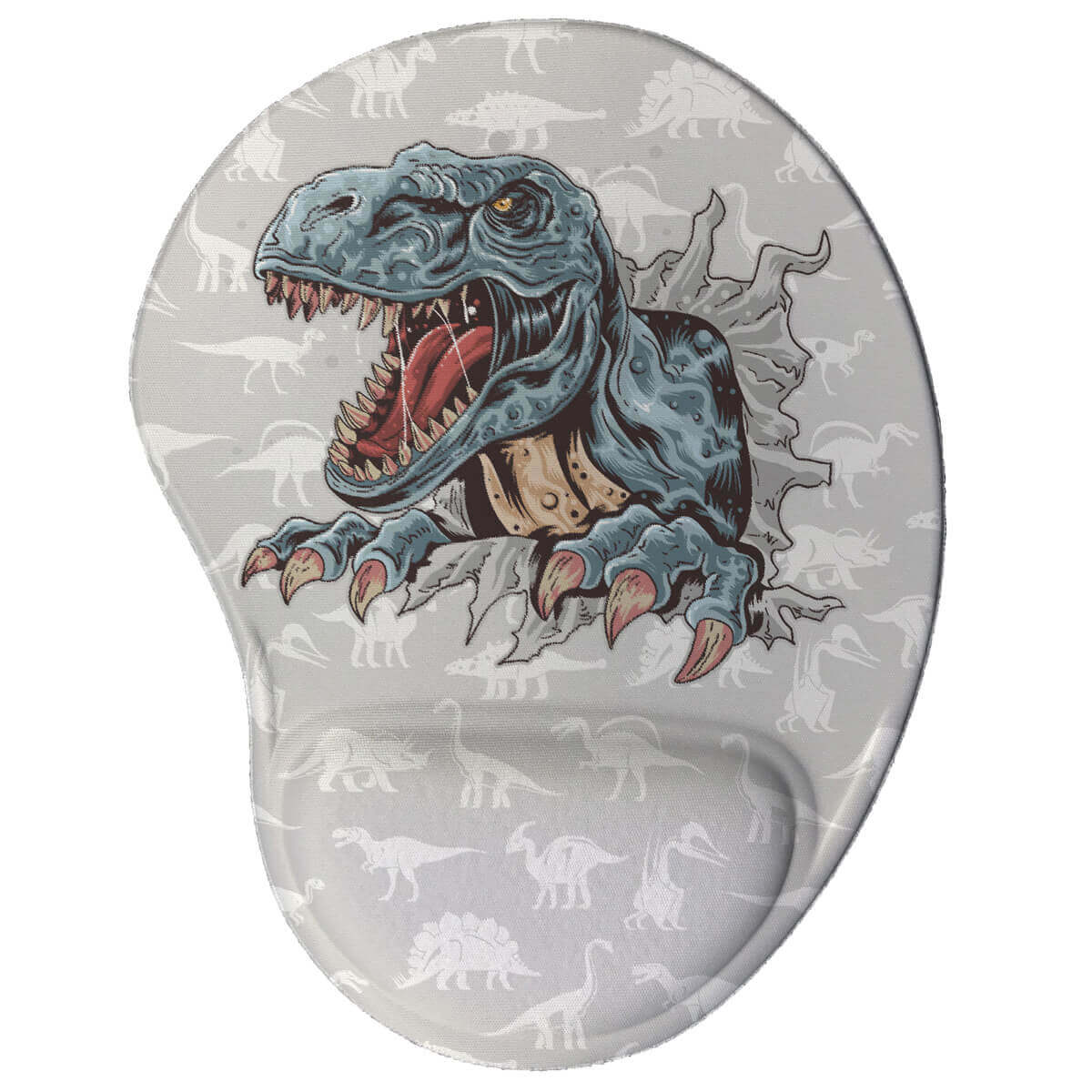 Mouse pad ergonomico Dinossauro T-rex - Presente Geek Mouse pad ergonomico Dinossauro T-rex - Presente Geek