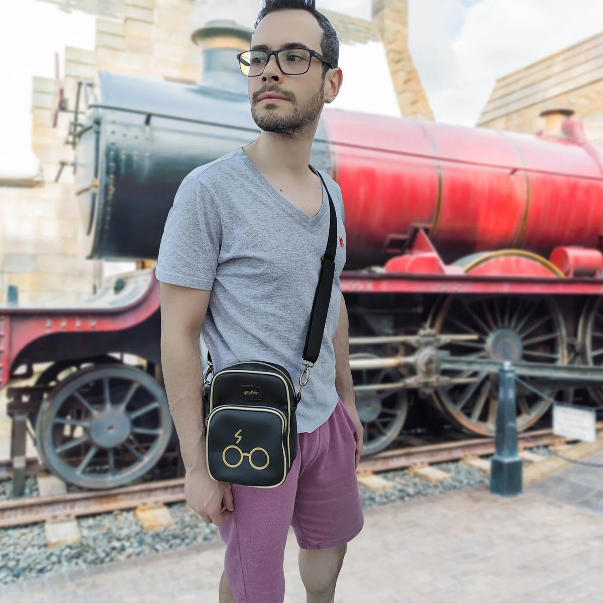bolsa transversal sholder geek harry potter presente criativo geek
