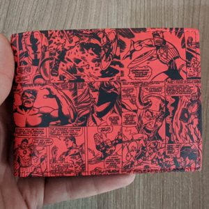 carteira de couro geek marvel oficial