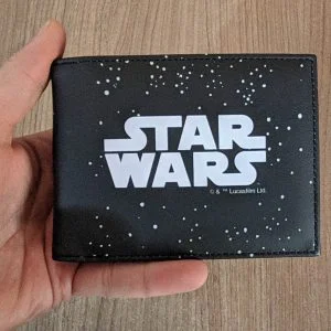 carteira de couro geek star wars oficial nerd