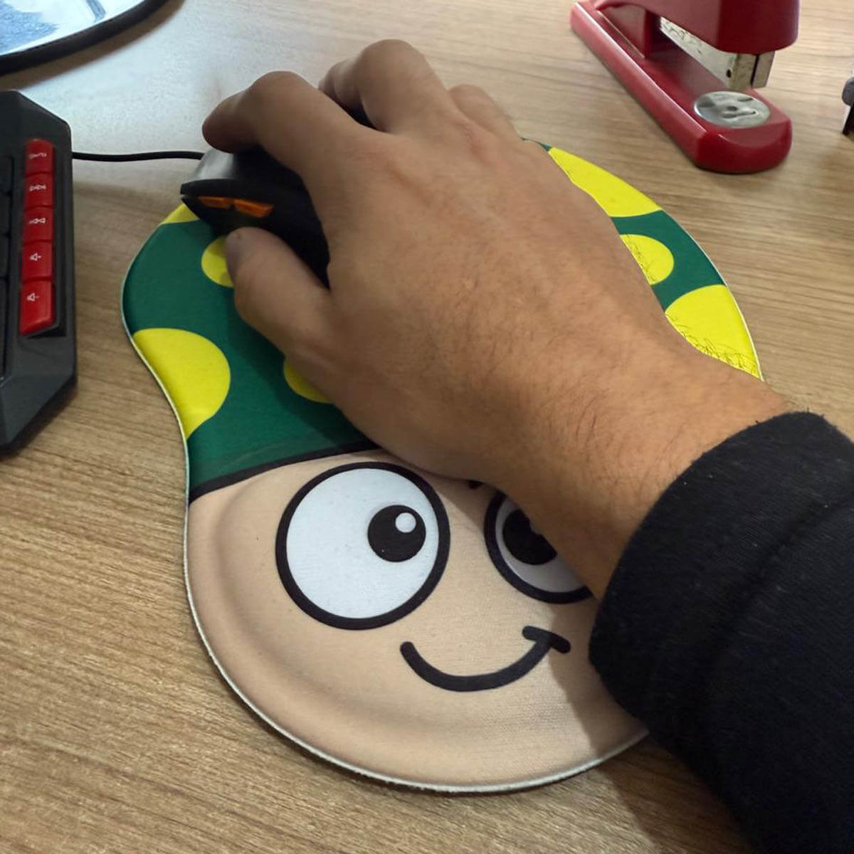 mouse pad cogumelo verde