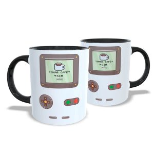 Caneca Criativa Gamer Retrô Portátil