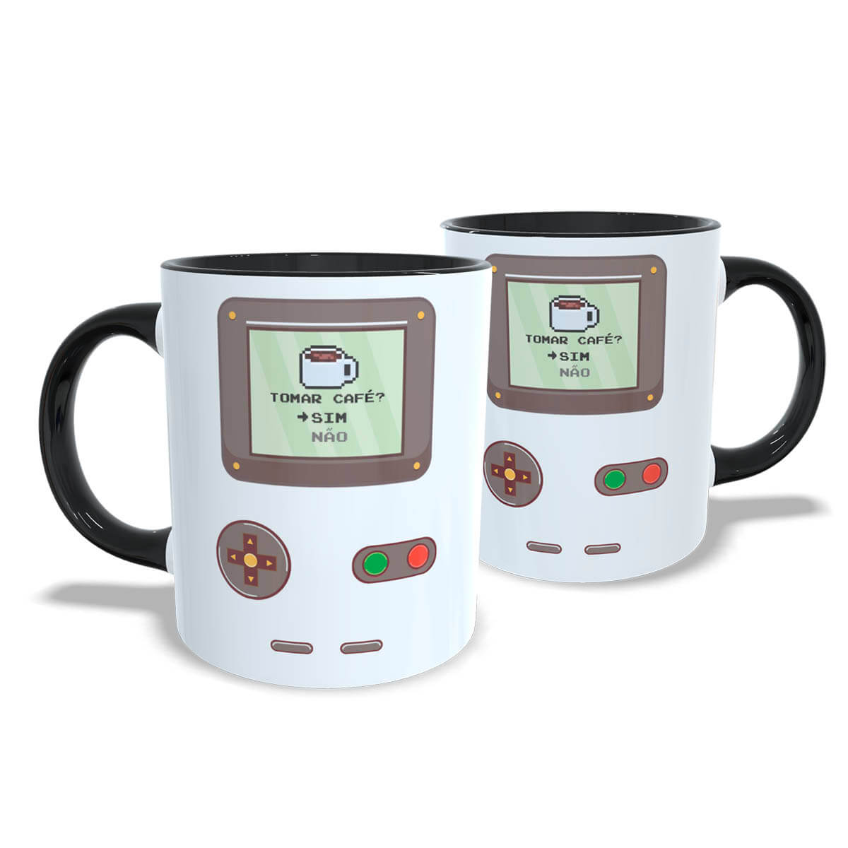 Caneca Criativa Gamer Retrô Portátil