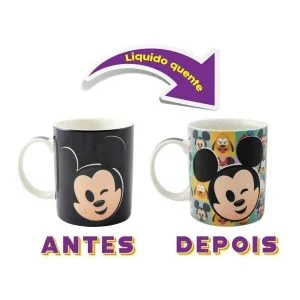 Caneca Magic Mickey Emoji - Presente Criativo Geek
