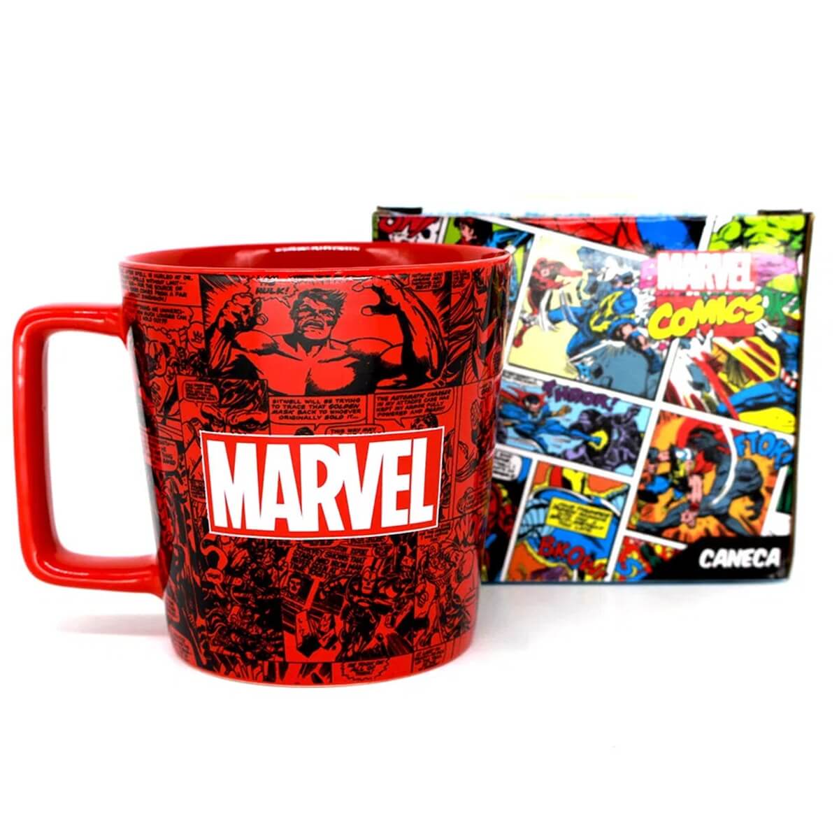Caneca Marvel Classic - Presente Criativo Geek Caneca Marvel Classic - Presente Criativo Geek