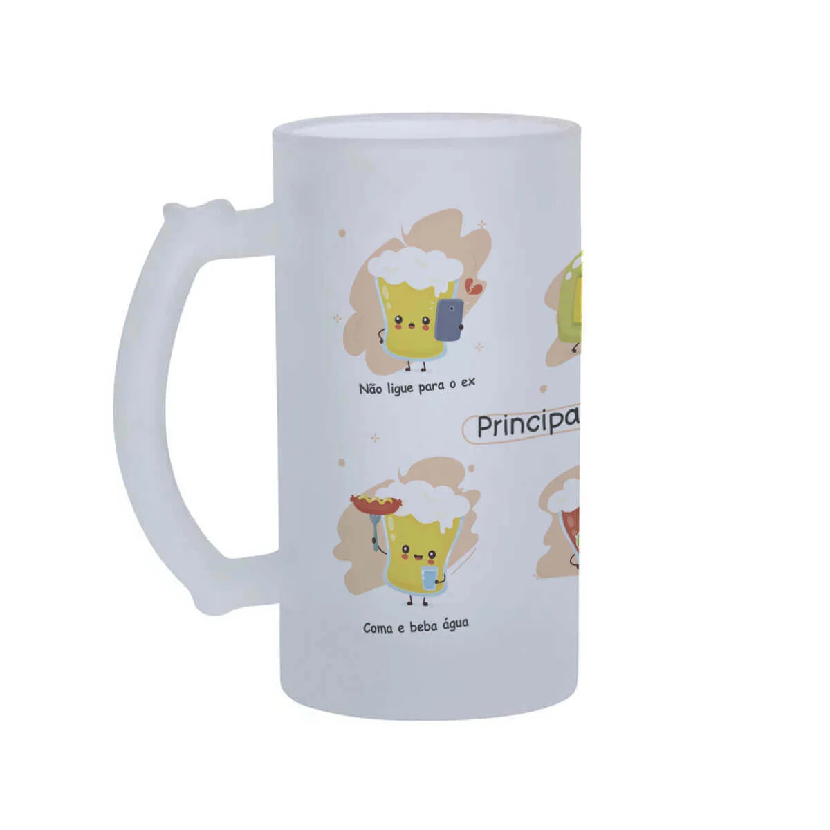 Caneca de Chopp Divertida Regras para Beber - Presente Criativo 2