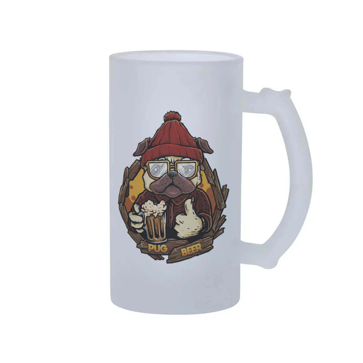 Caneca de Chopp Pug Beer - Presente Criativo Caneca de Chopp Pug Beer - Presente Criativo
