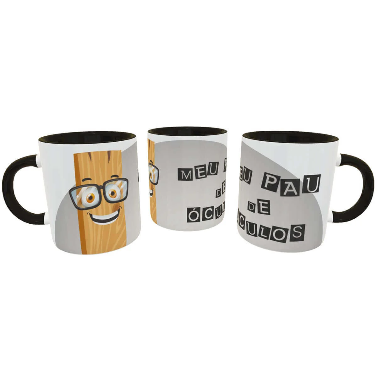 Caneca debochada Meu pau de óculos