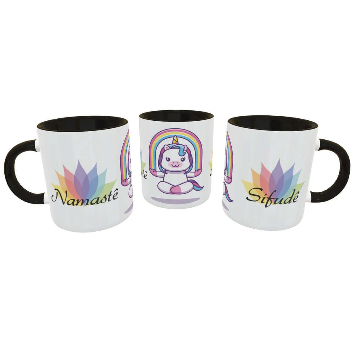 Caneca debochada Unicornio Namaste Sifude