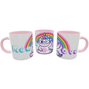 Caneca unicórnio indelicado meu ovo rosa