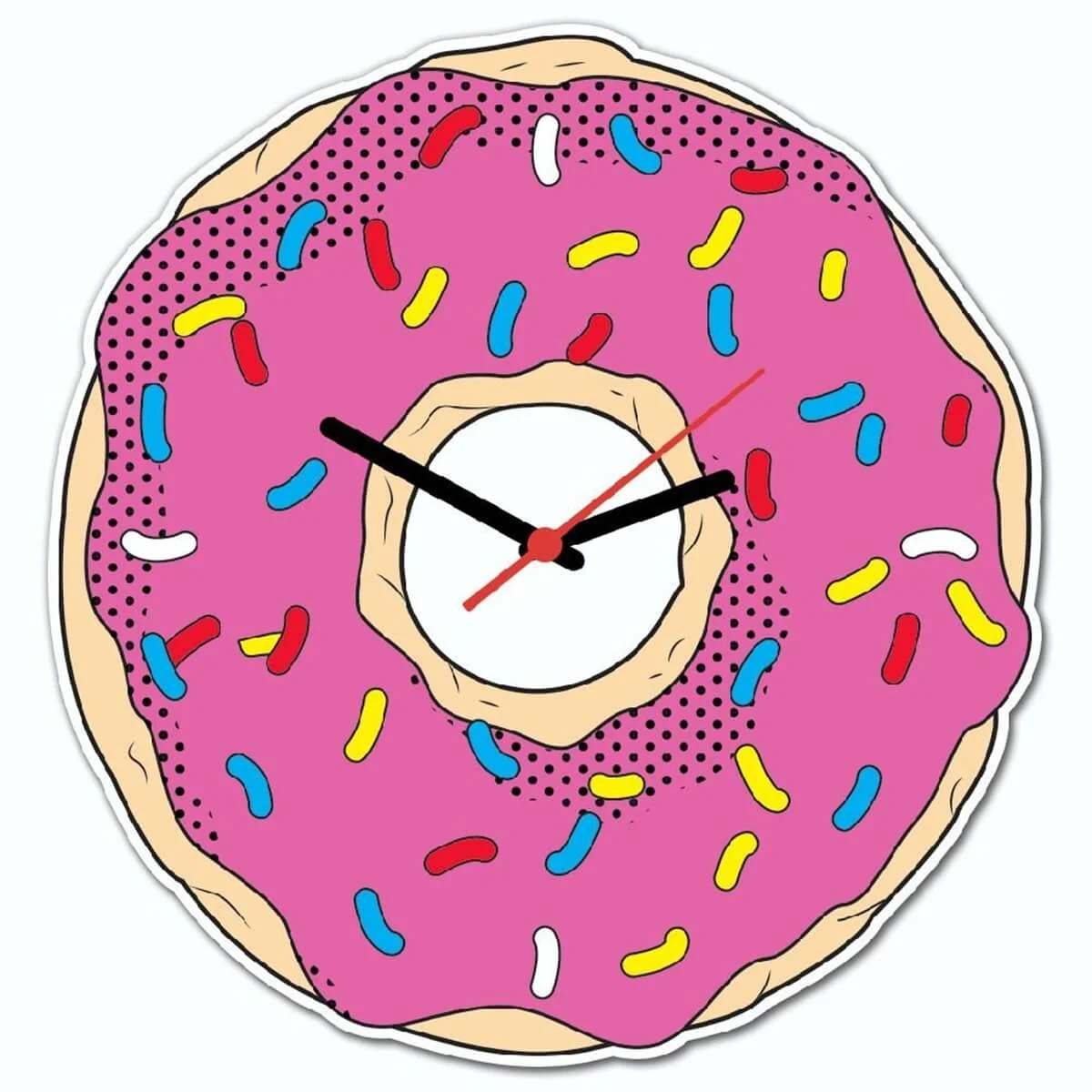 Relógio de Parede Donuts - Presente Criativo Geek Relógio de Parede Donuts - Presente Criativo Geek