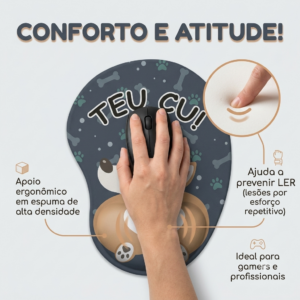 mouse pad ergonômico divertido