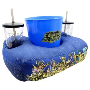 Almofada Porta Pipoca Cavaleiros do Zodíaco - Presente Criativo Geek 2