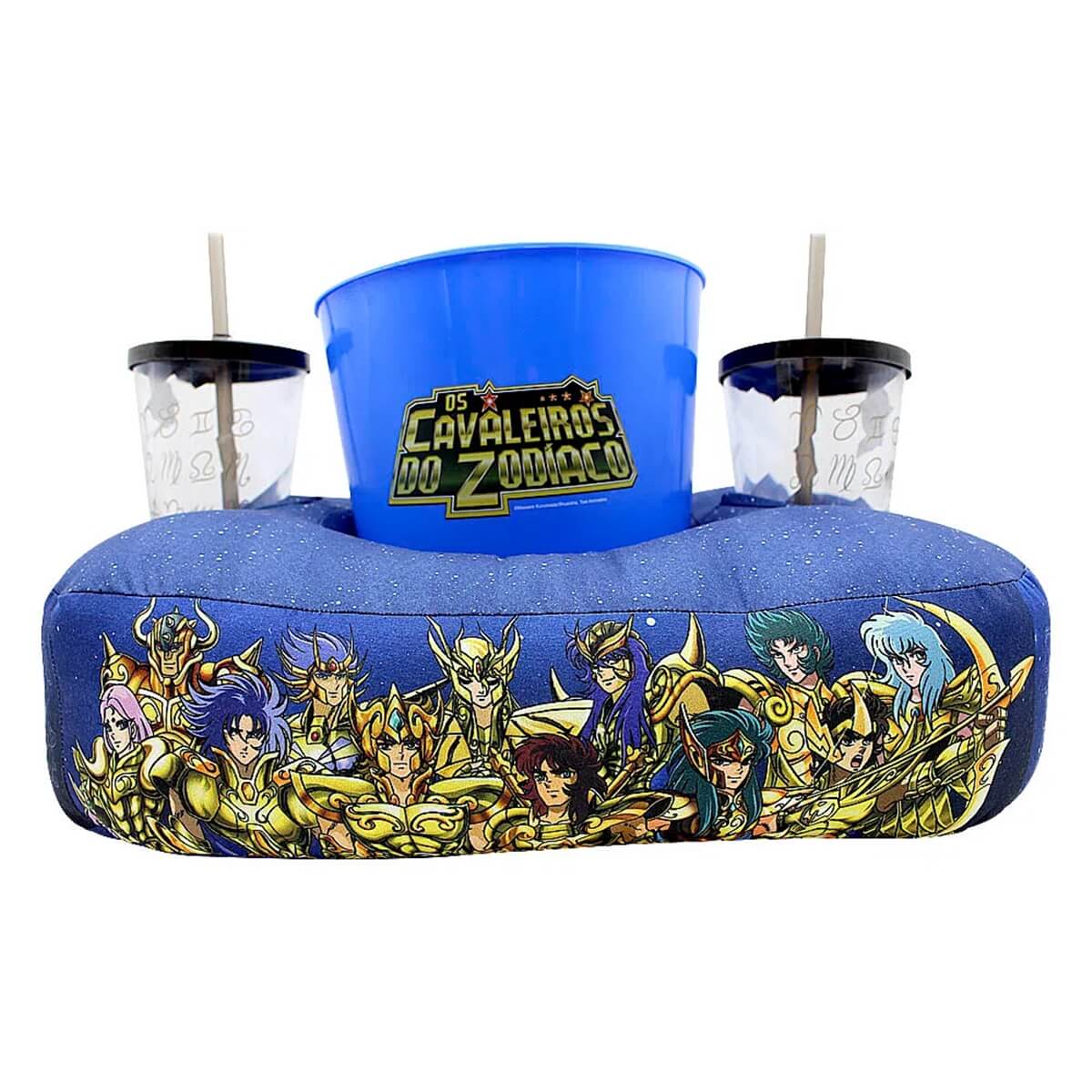 Almofada Porta Pipoca Cavaleiros do Zodíaco - Presente Criativo Geek Almofada Porta Pipoca Cavaleiros do Zodíaco - Presente Criativo Geek