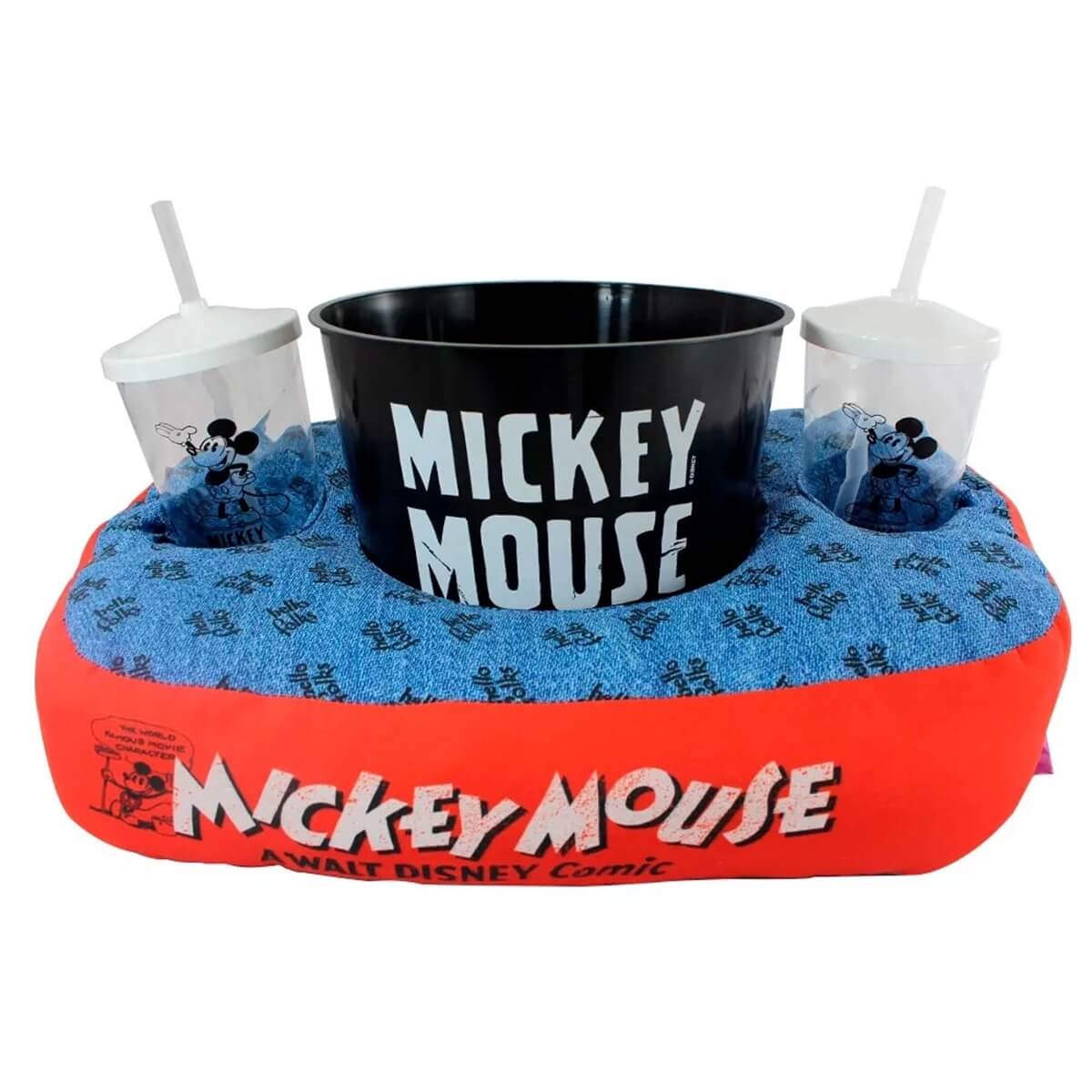 Almofada Porta Pipoca Mickey Mouse V - Presente Criativo Geek Almofada Porta Pipoca Mickey Mouse V - Presente Criativo Geek