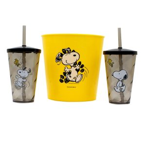 Almofada Porta Pipoca Snoopy e Turma - Presente Criativo Geek 4