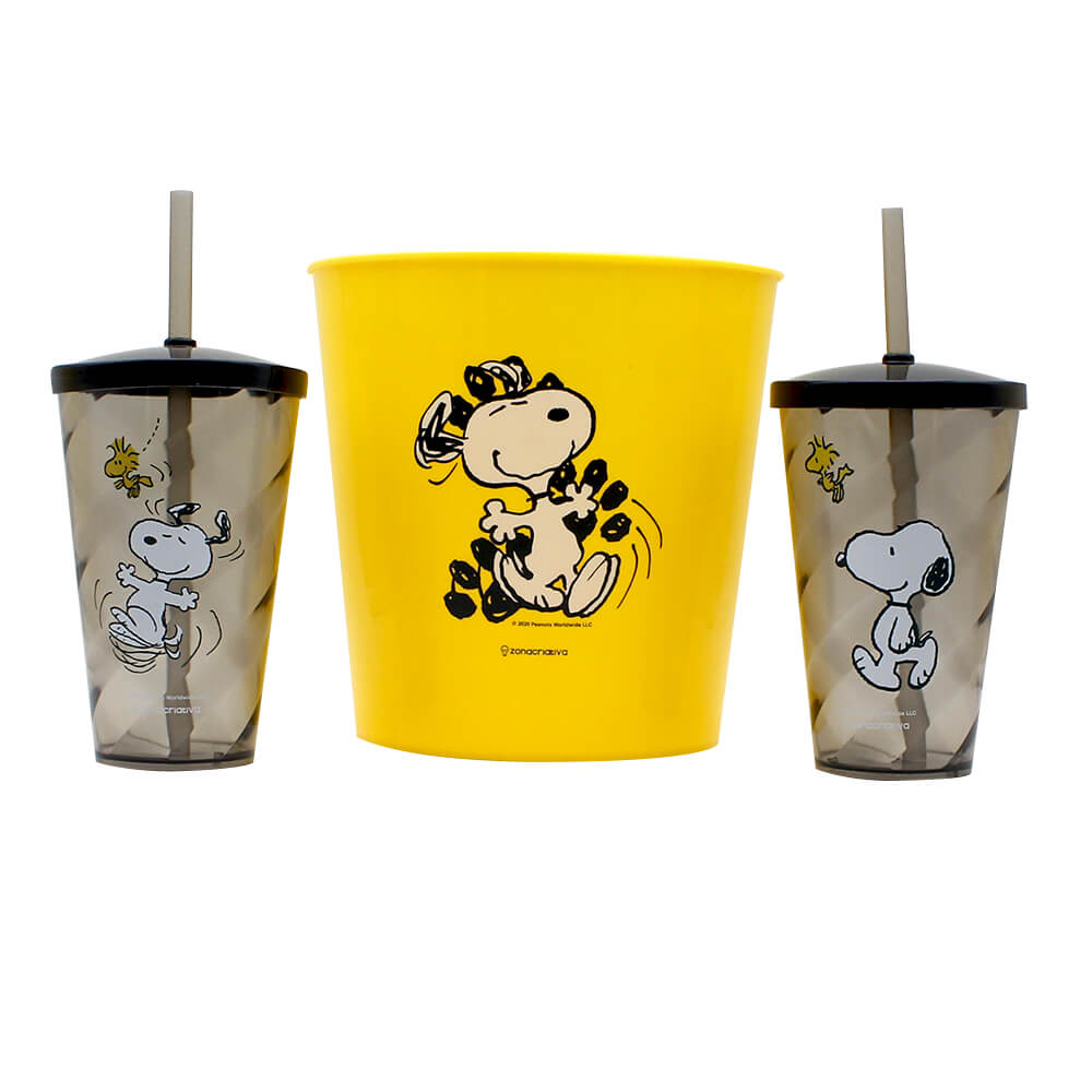 Almofada Porta Pipoca Snoopy e Turma - Presente Criativo Geek 4
