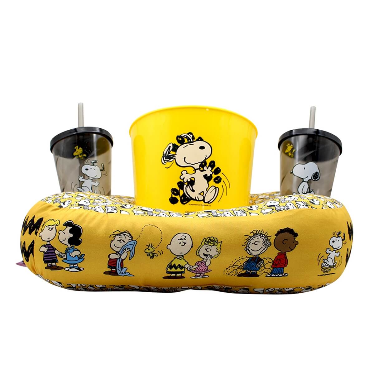 Almofada Porta Pipoca Snoopy e Turma - Presente Criativo Geek Almofada Porta Pipoca Snoopy e Turma - Presente Criativo Geek