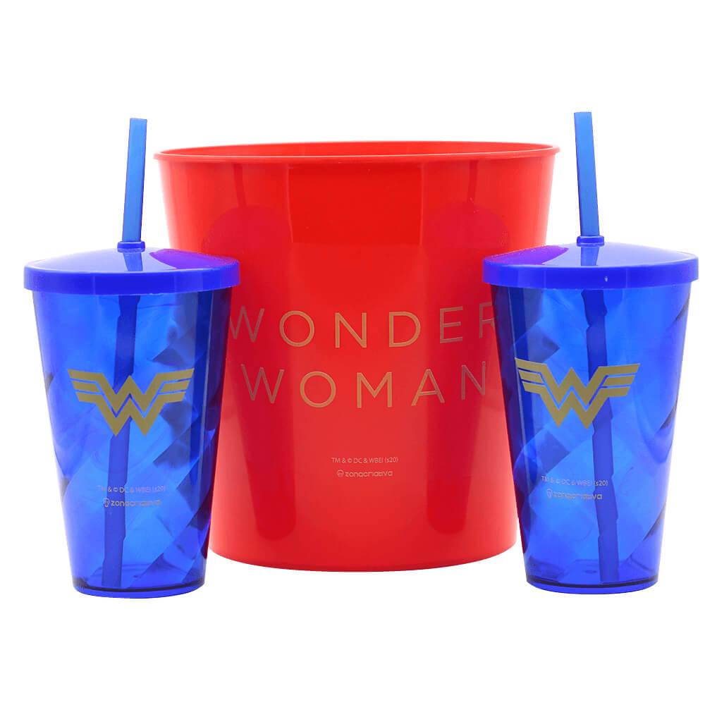Almofada Porta Pipoca Wonder Simbolo WW84 - Presente Criativo Geek 4