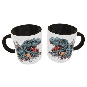 Caneca Dinossauro T-Rex - Presente Criativo Geek 2