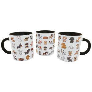 Caneca divertida Cães Cartoon - Presente Criativo 2