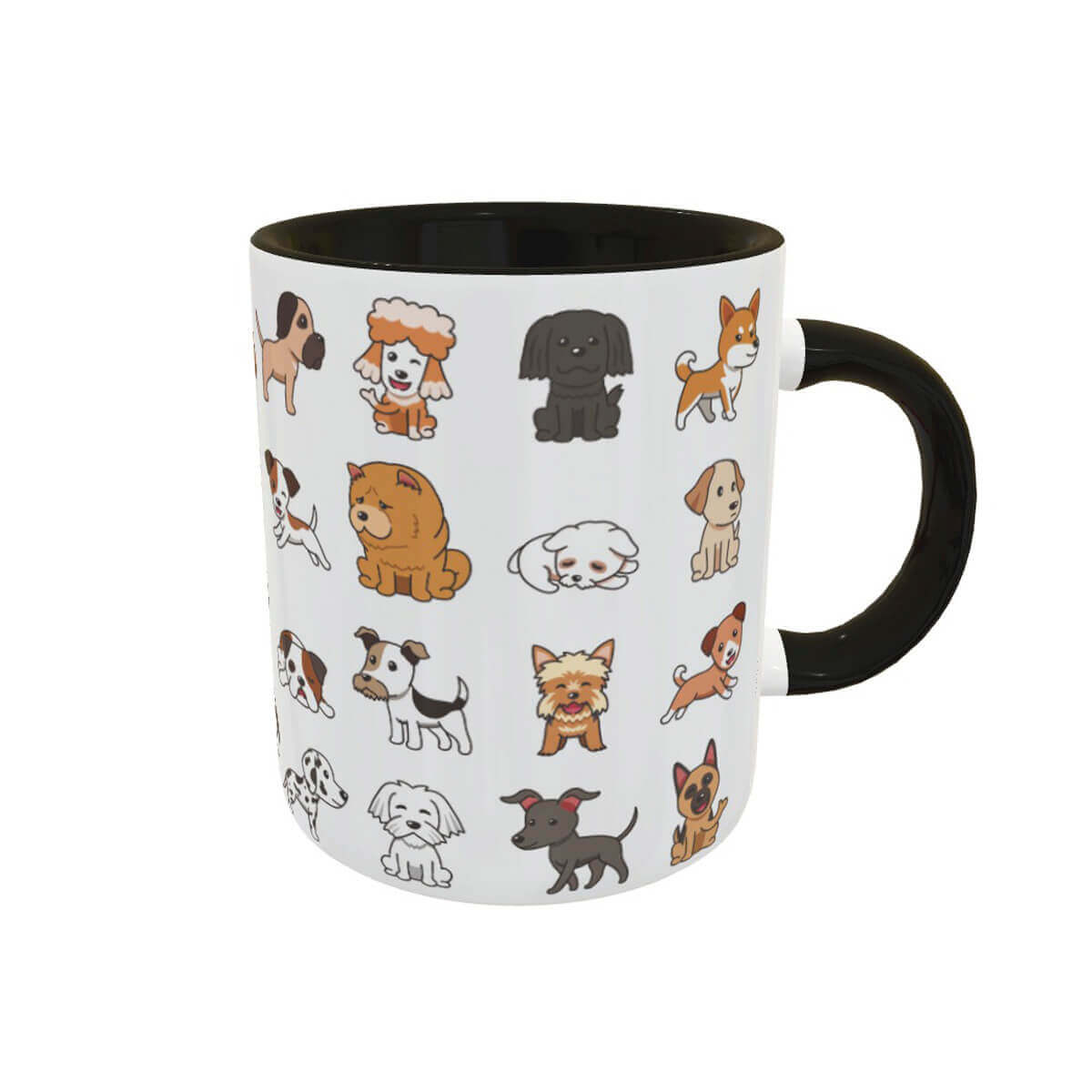 Caneca divertida Cães Cartoon - Presente Criativo Caneca divertida Cães Cartoon - Presente Criativo