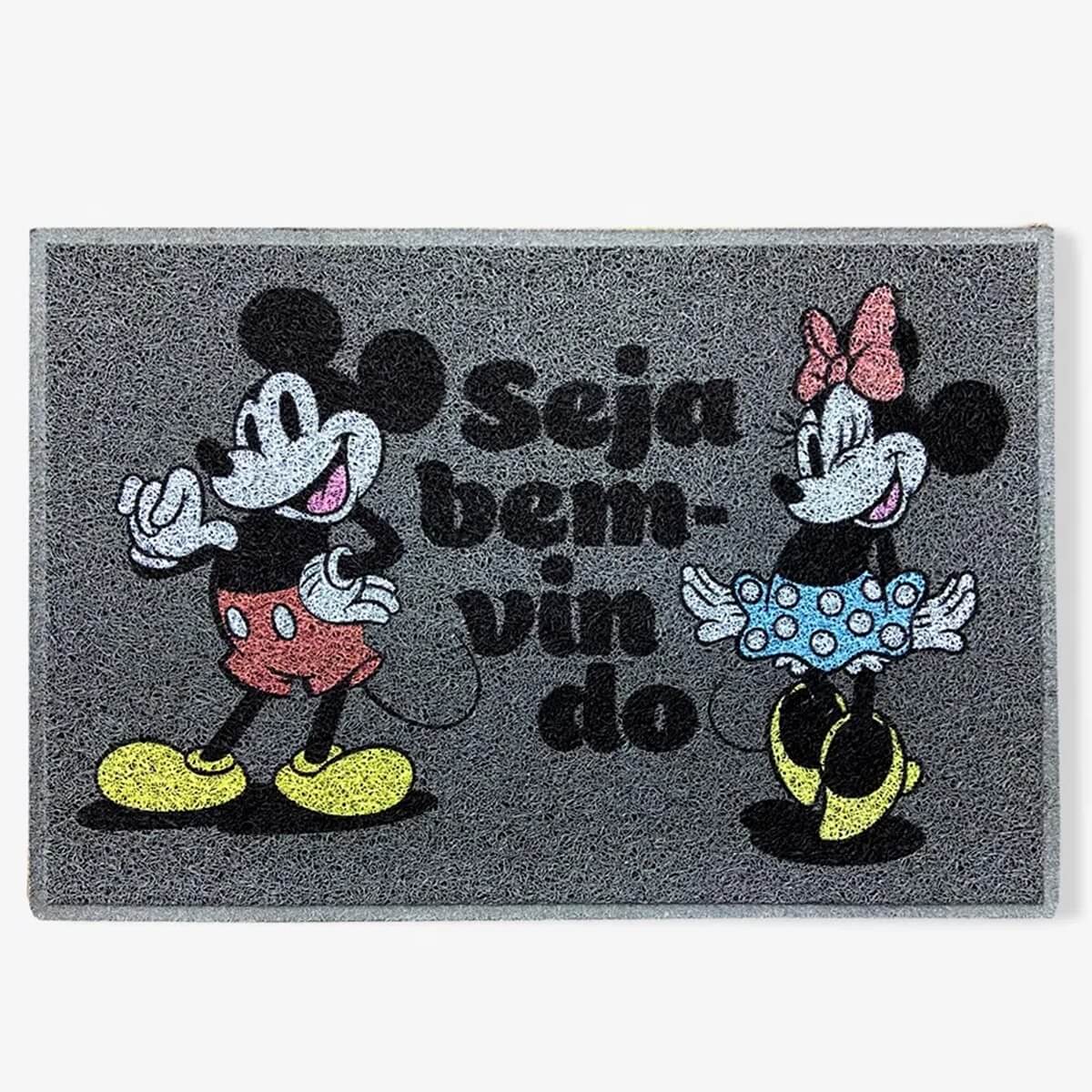 Capacho Geek Mickey e Minnie - Presente Criativo Geek Capacho Geek Mickey e Minnie - Presente Criativo Geek