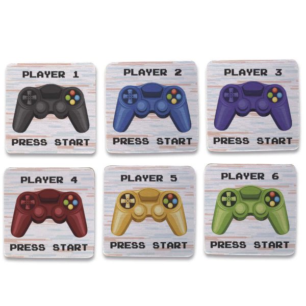 Kit 6 Porta copos Players - Presente Criativo Gamer