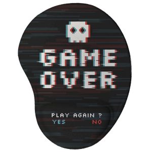 Mouse pad ergonômico Game Over - Presente Criativo Gamer