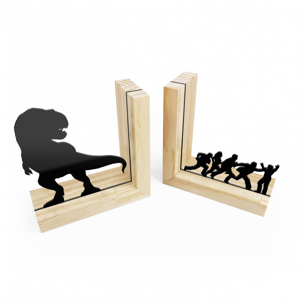 Porta Livros Aparador Dinossauro - Presente Geek 2