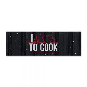 Tapete de Cozinha I Love Cook - Presente Criativo Geek