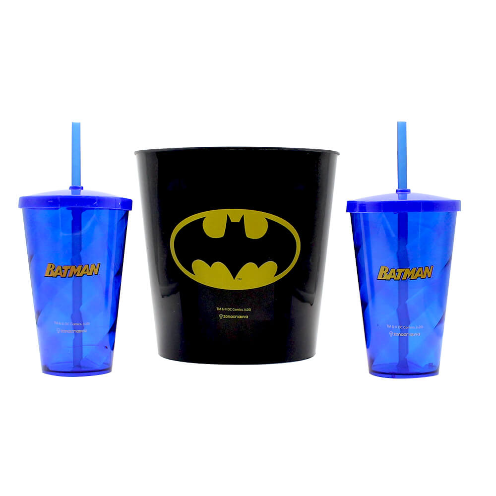 Almofada Porta Pipoca Fibra Batman - Presente Geek 4
