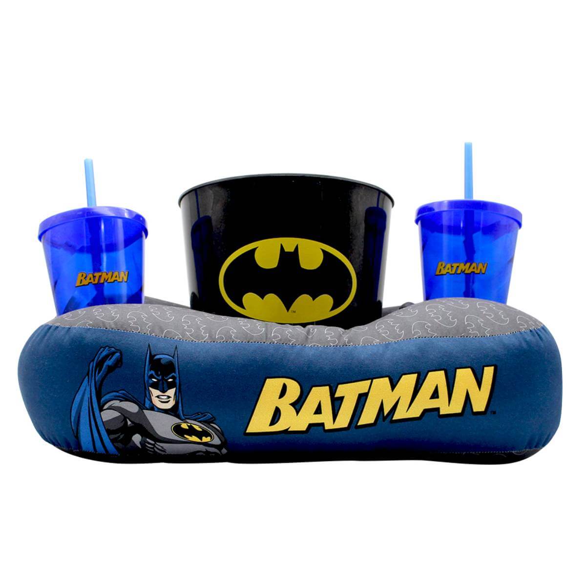 Almofada Porta Pipoca Fibra Batman - Presente Geek Almofada Porta Pipoca Fibra Batman - Presente Geek