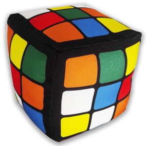 Peso de porta Cubo Mágico Retrô Decoração Geek 02
