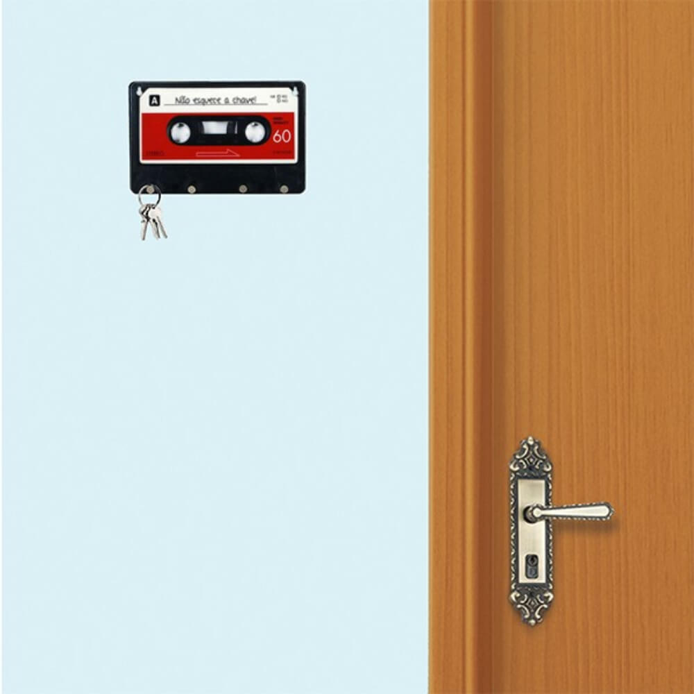 Porta Chaves Fita K7 - Decoração Criativa 2