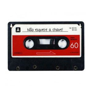 Porta Chaves Fita K7 - Decoração Criativa
