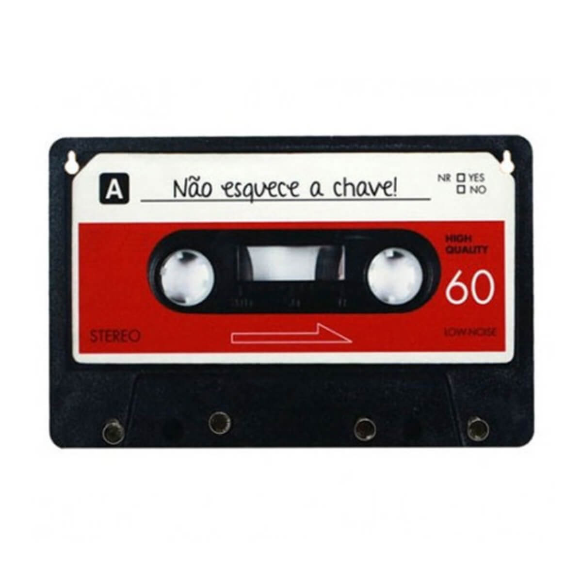 Porta Chaves Fita K7 - Decoração Criativa Porta Chaves Fita K7 - Decoração Criativa
