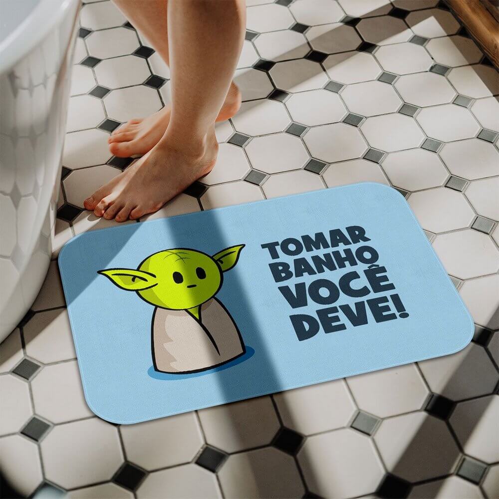 Tapete Tomar Banho Voçê Deve - Presente Criativo Geek 3