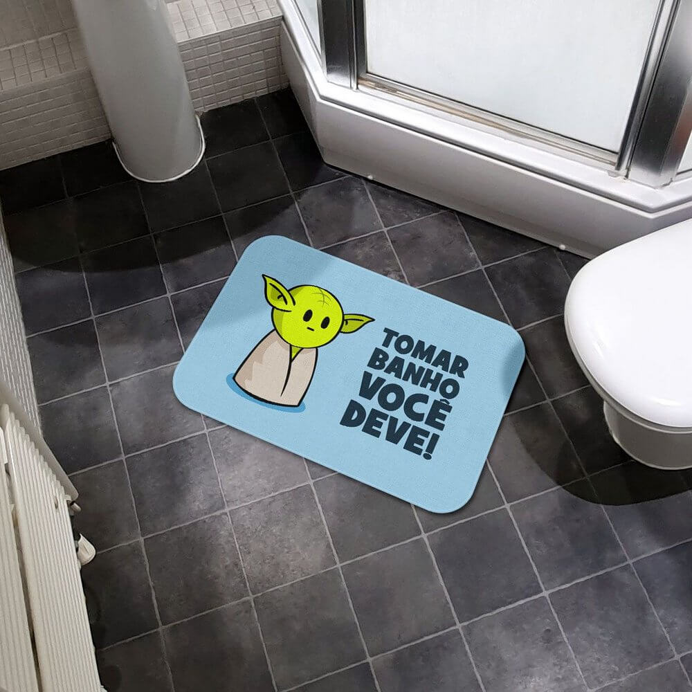 Tapete Tomar Banho Voçê Deve - Presente Criativo Geek 4