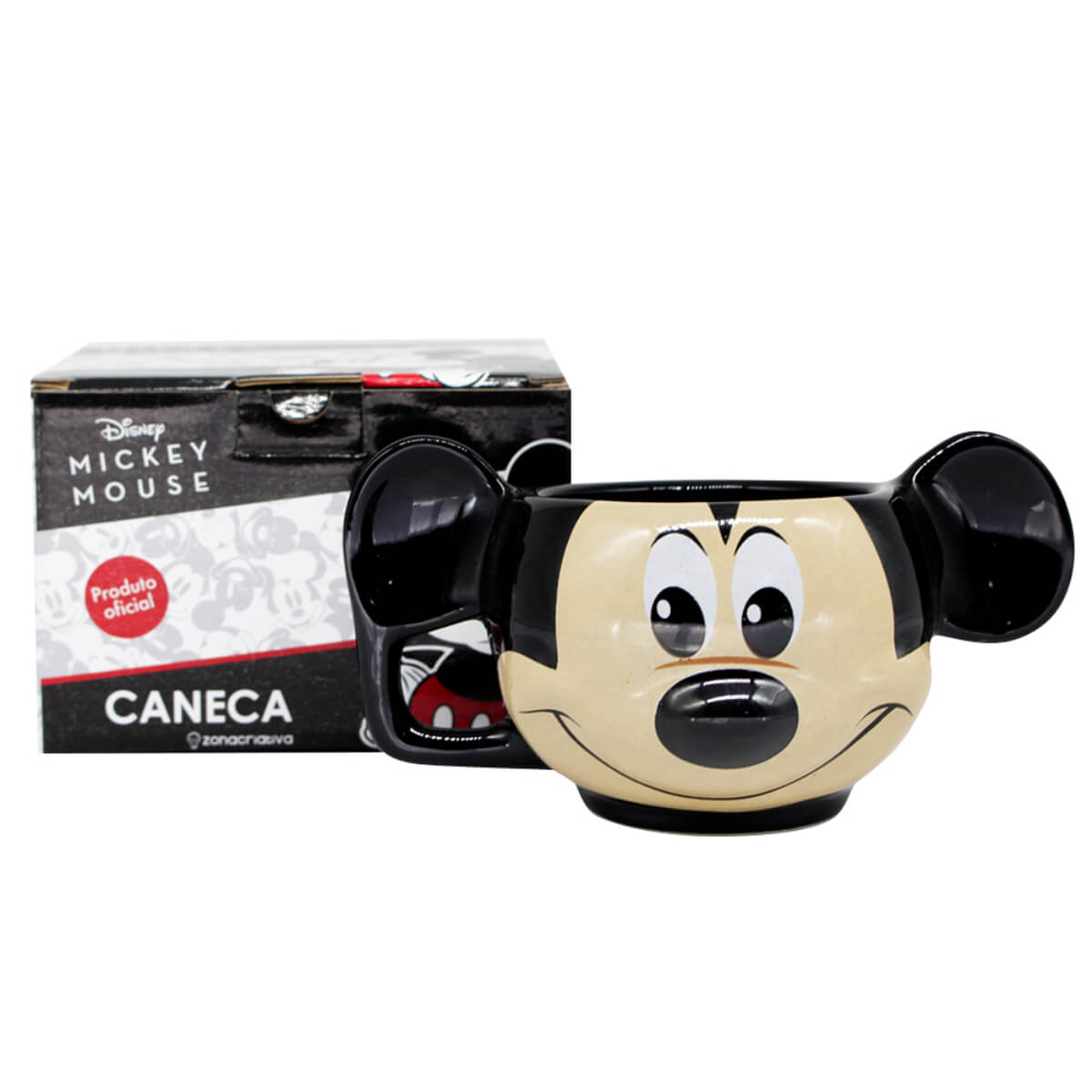 Caneca Formato Mickey Vintage - Presente Geek