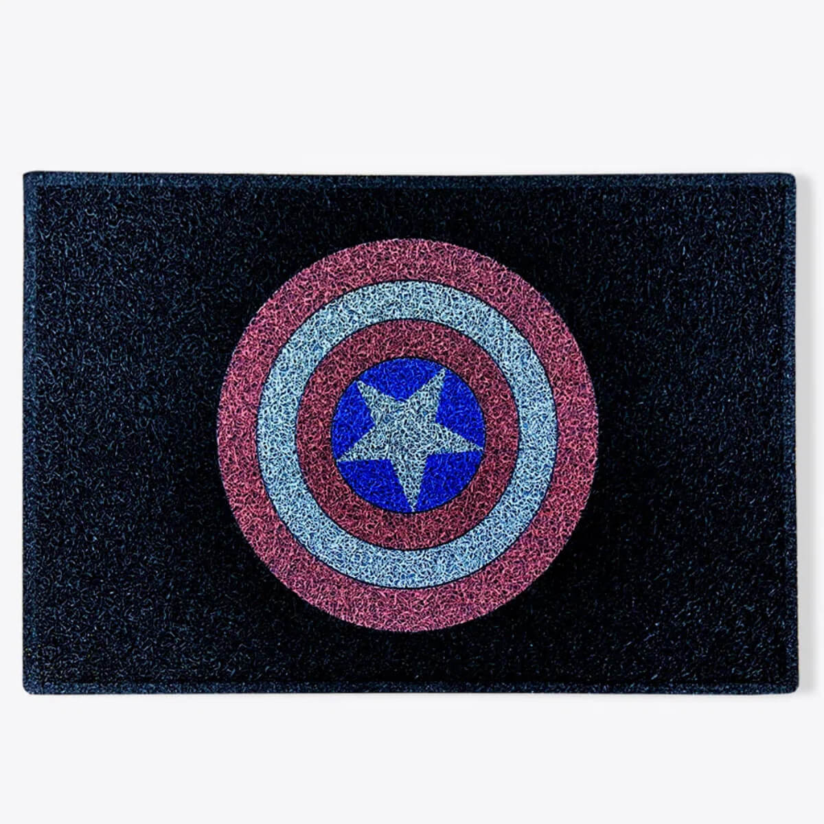 Capacho Escudo Capitão América - Presente Criativo Geek Capacho Escudo Capitão América - Presente Criativo Geek