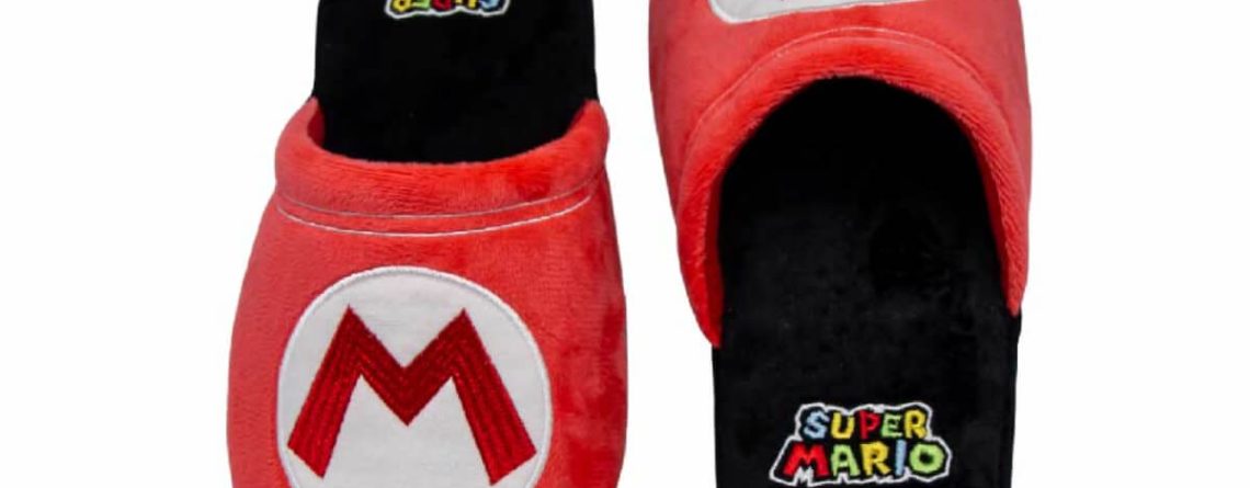 Pantufa Chinelo Mario Logo - Presente Geek