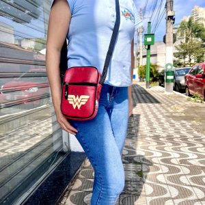 Bolsa Feminina Shoulder Bag Mulher Maravilha Oficial DC
