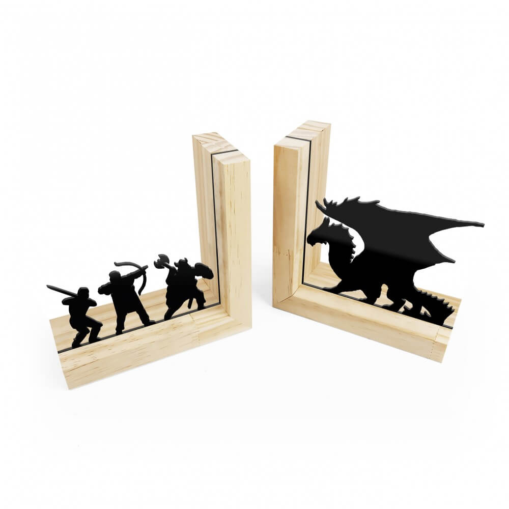 Porta Livros Dragao - Decoraçao Geek 2