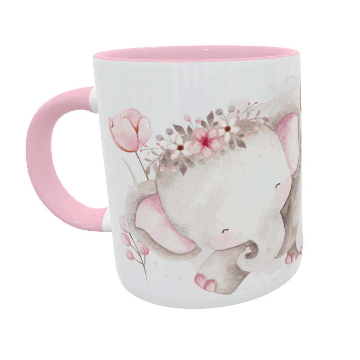 Caneca Mãe elefanta Kawaii Presente dia das mães 1