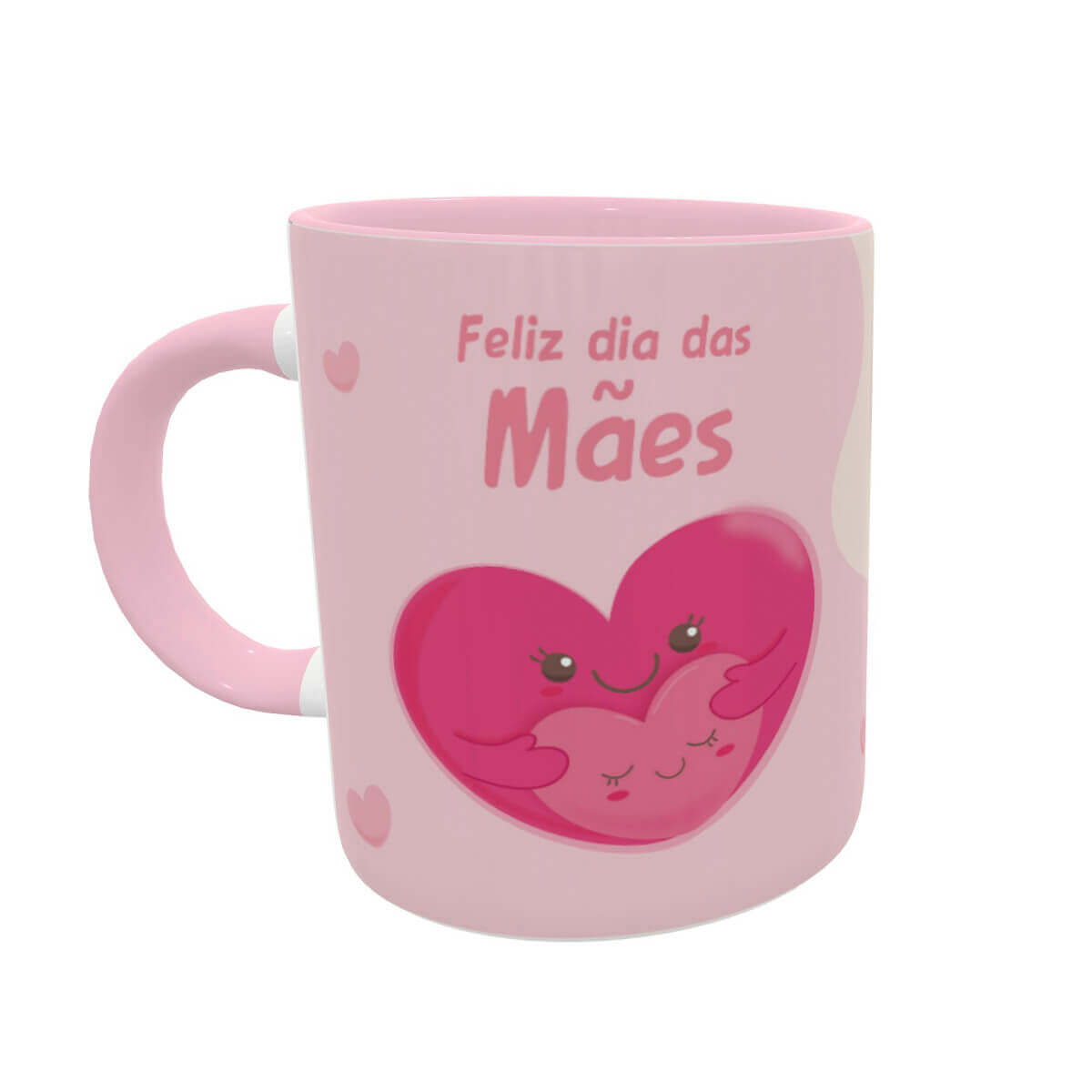 Caneca mãe coração kawaii Presente dia das mães 1